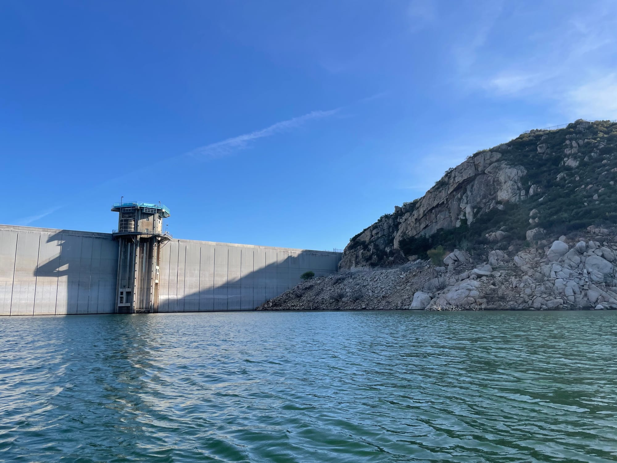 San Vicente Reservoir water level