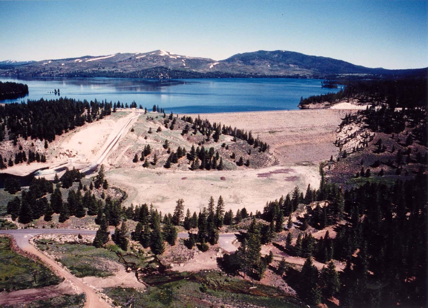 Stampede Reservoir water level