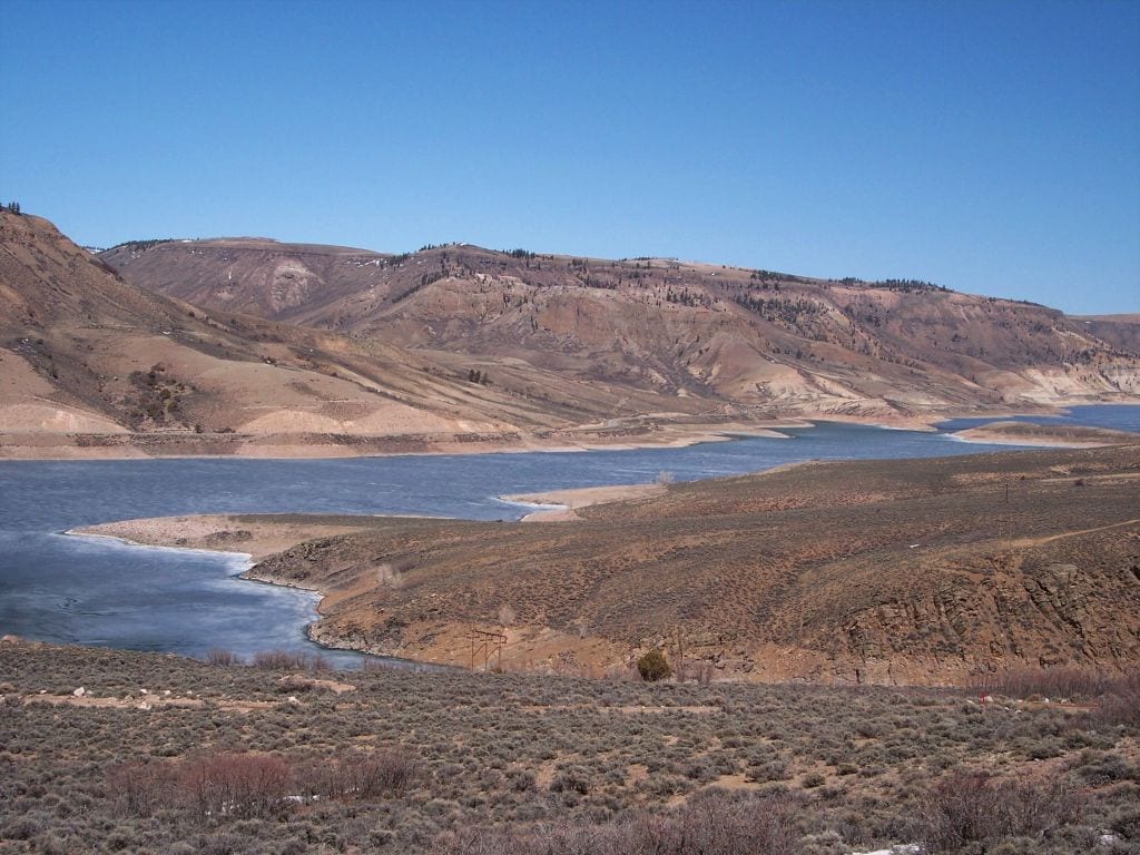 Blue Mesa Reservoir water level