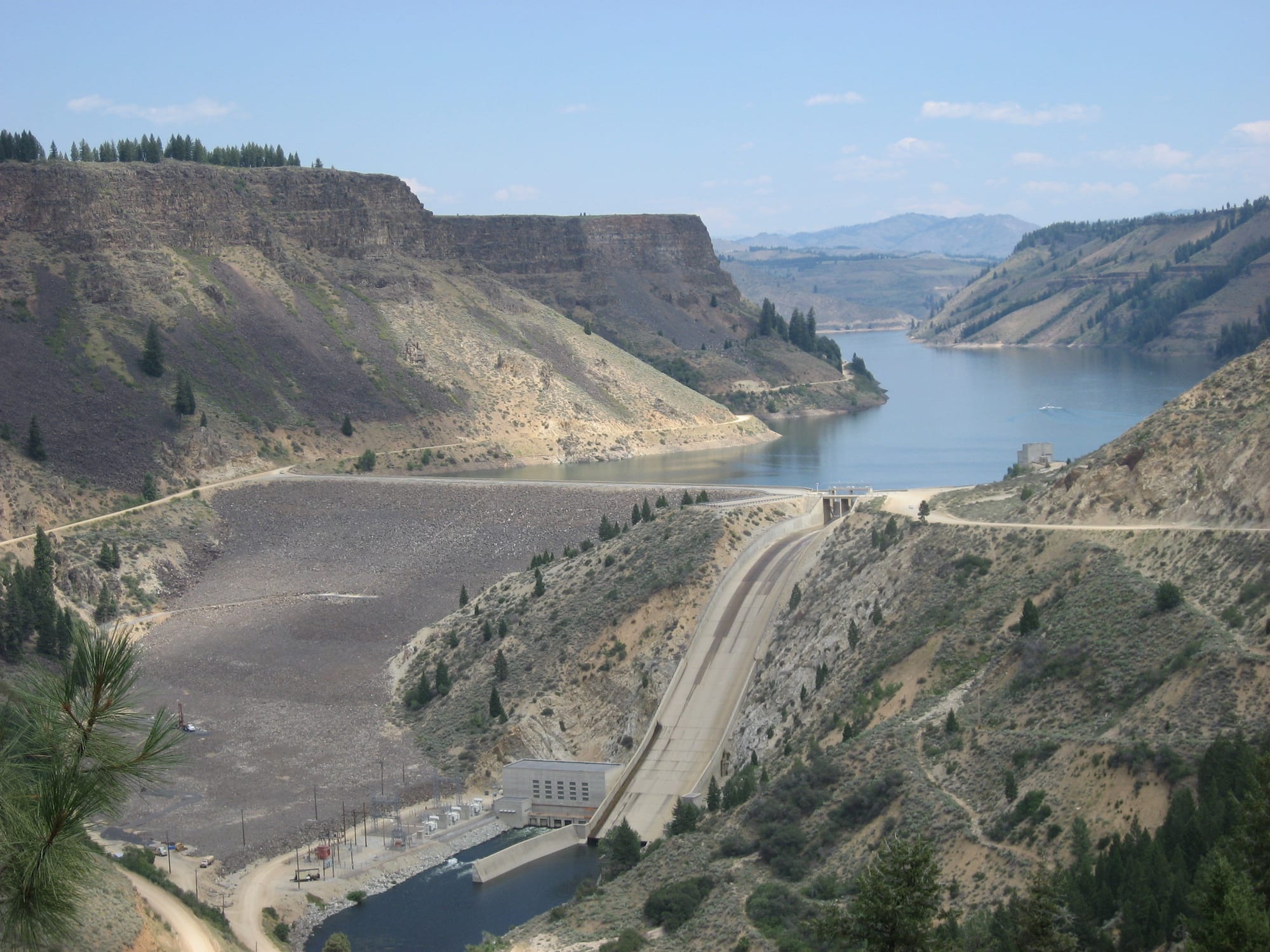 Anderson Ranch Reservoir water level